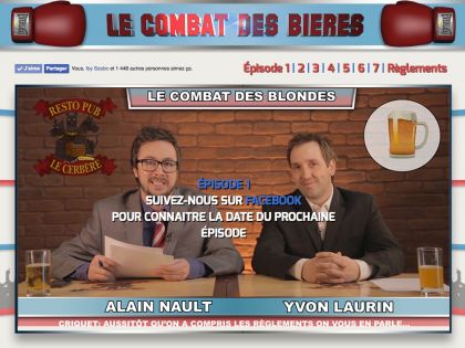 Conception site web à Saint-Jérôme pour Le Combat des bières