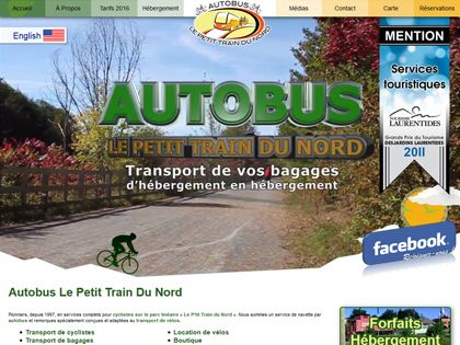 Conception site web à Saint-Jérôme pour Autobus le Petit Train du Nord