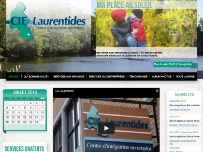 Conception site web à Saint-Jérôme pour CIE Laurentides