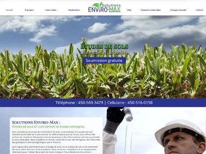 Conception site web à Saint-Jérôme pour Solutions Enviro-Max